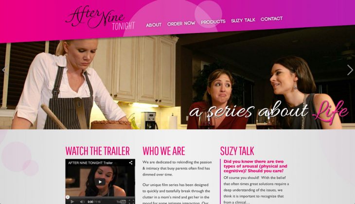 After Nine Tonight web design