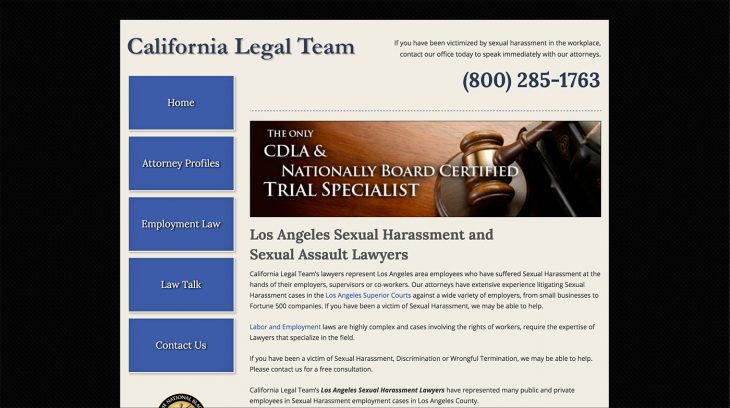 California Legal Team Web Design