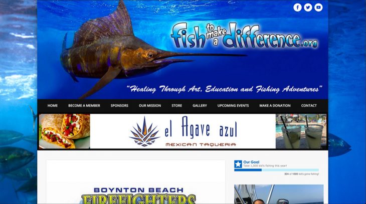fish to make a difference web design