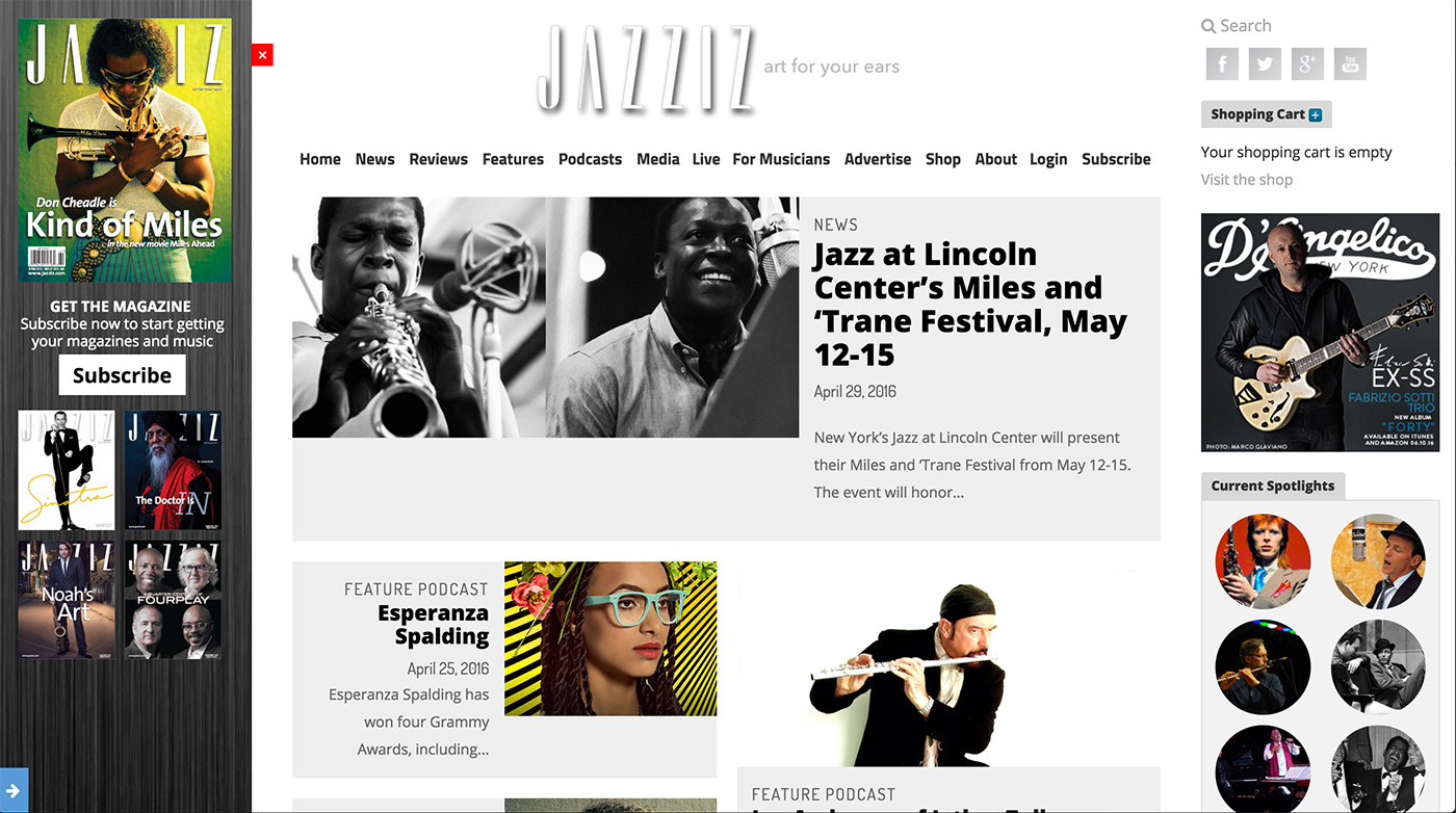 jazzizmag-web-design