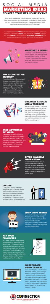 social media marketing ideas infographic