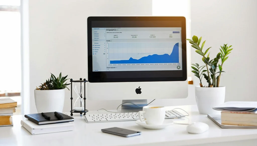 analytics on a computer screen