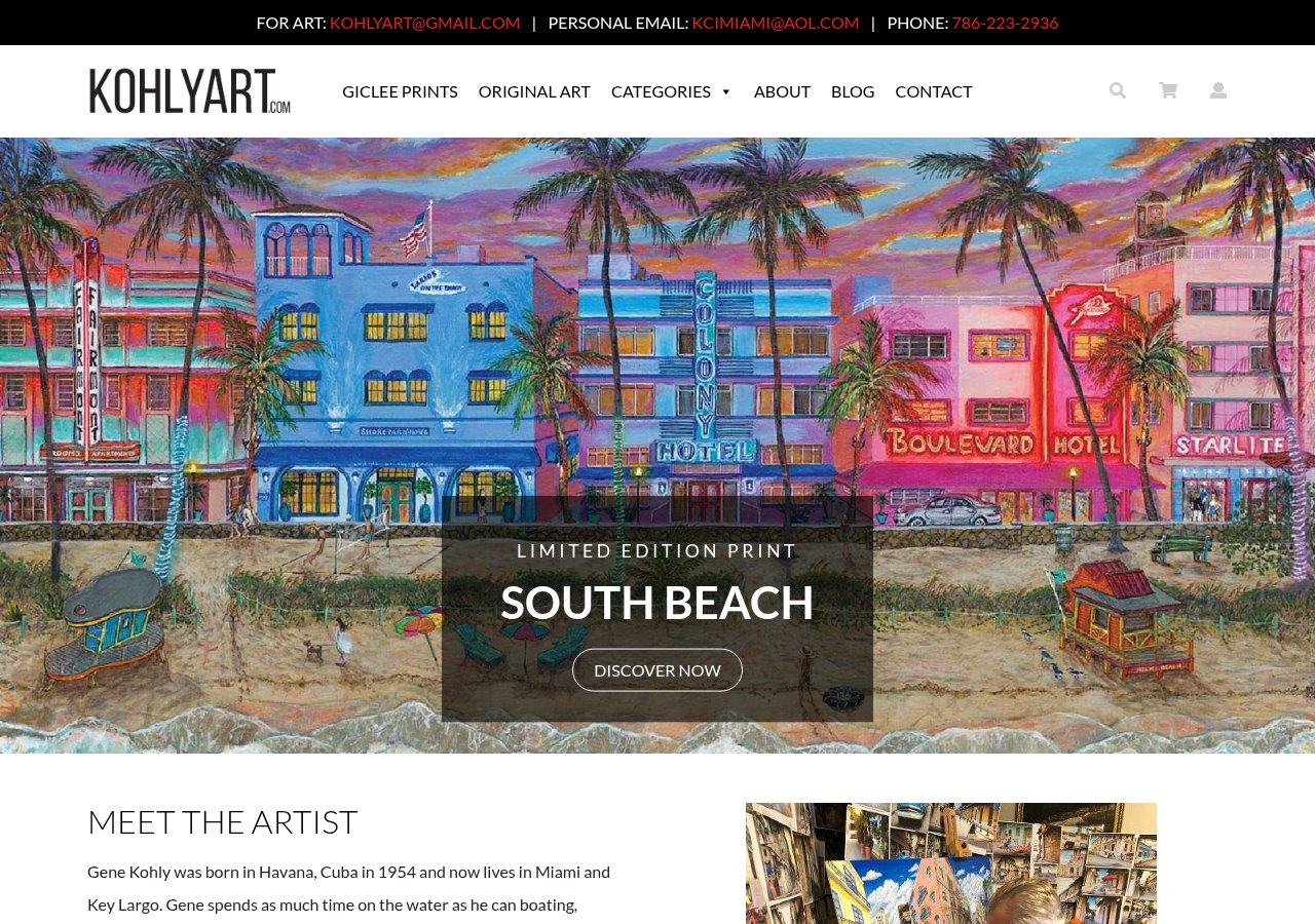 Kohly Art website designed by Connectica