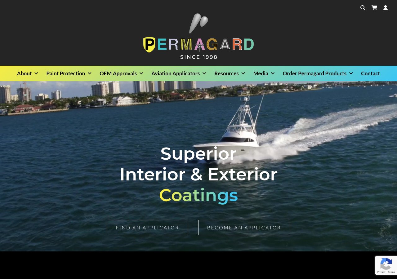 Permagard website designed by Connectica